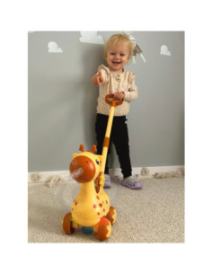 WOOPIE Pchacz Jelonek 2w1 Maszyna do Robienia Baniek Mydlanych dla Dzieci 2