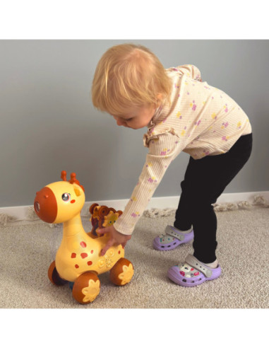 WOOPIE Pchacz Jelonek 2w1 Maszyna do Robienia Baniek Mydlanych dla Dzieci