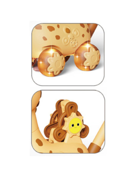 WOOPIE Pchacz Jelonek 2w1 Maszyna do Robienia Baniek Mydlanych dla Dzieci