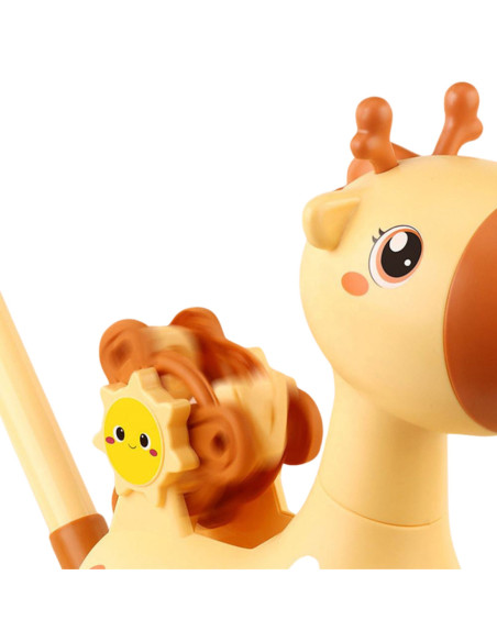 WOOPIE Pchacz Jelonek 2w1 Maszyna do Robienia Baniek Mydlanych dla Dzieci