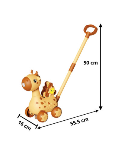 WOOPIE Pchacz Jelonek 2w1 Maszyna do Robienia Baniek Mydlanych dla Dzieci