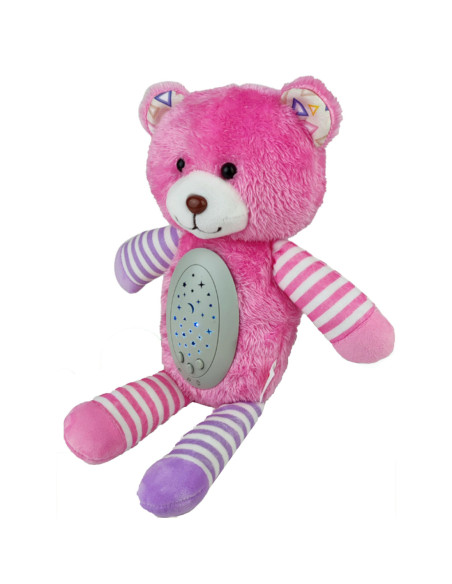 WOOPIE BABY Przytulanka Usypiacz Projektor 2w1 Różowy Miś - 10 Kołysanek