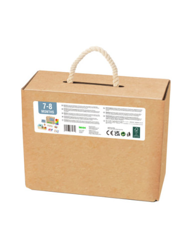 TOOKY TOY Box Pudełko XXL Montessori Edukacyjne 6w1 Sensoryczne 7-8 Mies