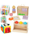 TOOKY TOY Box Pudełko XXL Montessori Edukacyjne 5w1 Sensoryczne 11-12 Mies