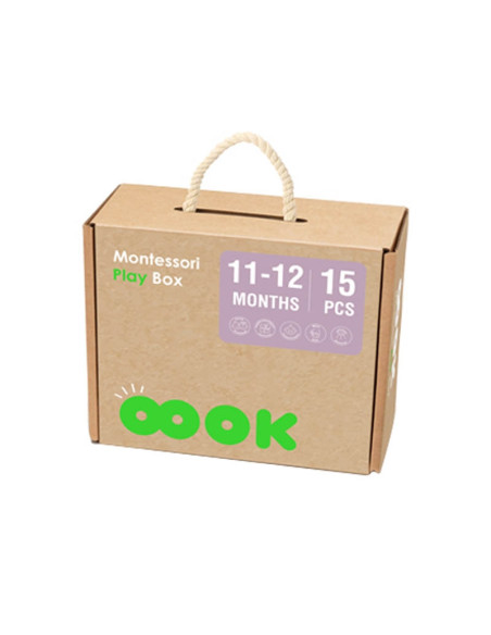 TOOKY TOY Box Pudełko XXL Montessori Edukacyjne 5w1 Sensoryczne 11-12 Mies