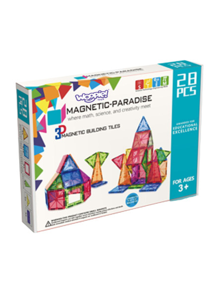 WOOPIE Magnetyczne Klocki Konstrukcyjne Montessori 3D