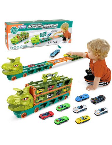 WOOPIE Zabawkowa Ciężarówka Dinozaur Tor dla Samochodzików