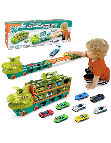 WOOPIE Zabawkowa Ciężarówka Dinozaur Tor dla Samochodzików