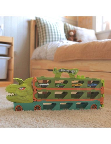 WOOPIE Zabawkowa Ciężarówka Dinozaur Tor dla Samochodzików