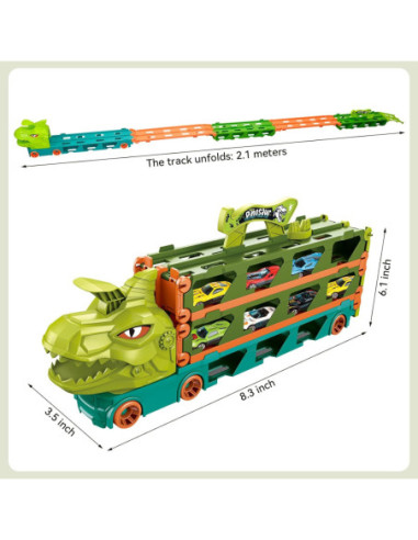 WOOPIE Zabawkowa Ciężarówka Dinozaur Tor dla Samochodzików