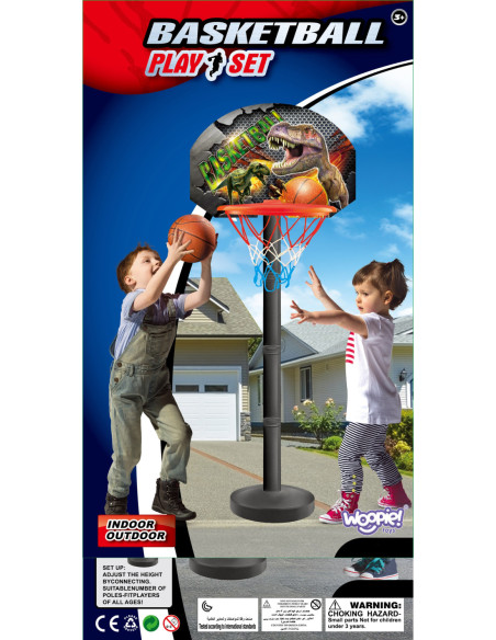 WOOPIE Zestaw Do Koszykówki Piłka Gra Zręcznościowa z 93cm