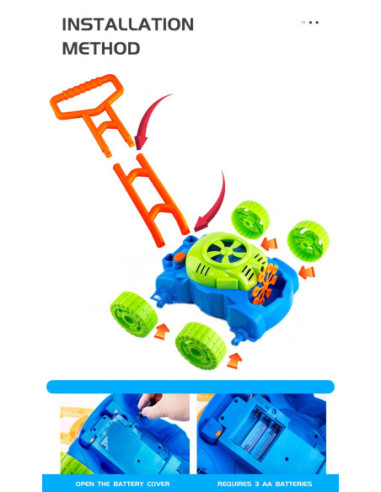 WOOPIE Kosiarka Bańki Mydlane Dźwięki Płyn