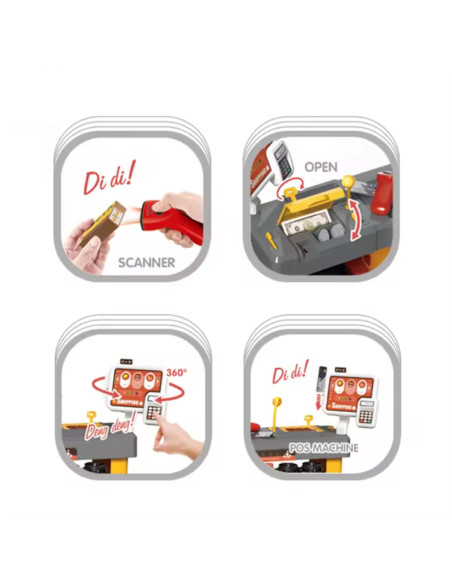 WOOPIE Interaktywny  Super Market dla Dzieci Akcesoria