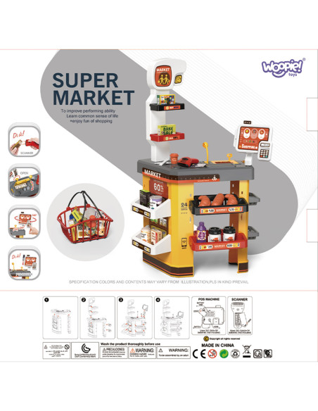 WOOPIE Interaktywny  Super Market dla Dzieci Akcesoria