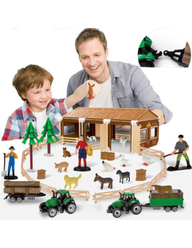 WOOPIE Zestaw Mały Farmer XL Figurki Gospodsrstwo