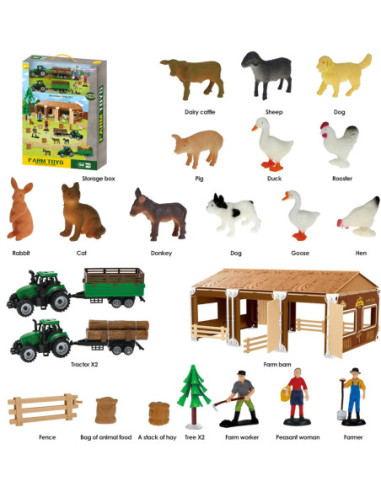 WOOPIE Zestaw Mały Farmer XL Figurki Gospodsrstwo