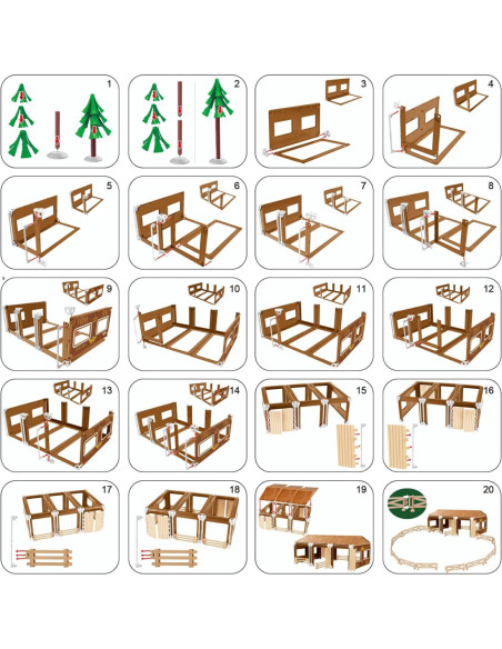 WOOPIE Zestaw Mały Farmer XL Figurki Gospodsrstwo