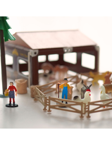WOOPIE Zestaw Mały Rolnik Farma Zagroda + Zwierzęta i Akcesoria