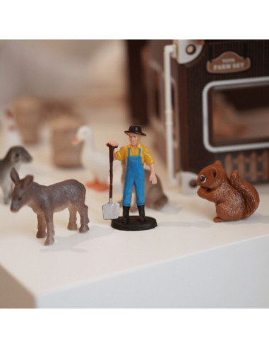 WOOPIE Zestaw Mały Rolnik Farma Zagroda + Zwierzęta i Akcesoria