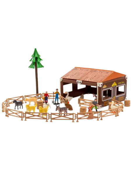 WOOPIE Zestaw Mały Rolnik Farma Zagroda + Zwierzęta i Akcesoria