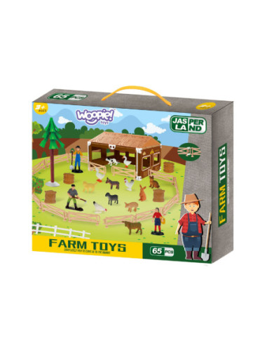 WOOPIE Zestaw Mały Rolnik Farma Zagroda + Zwierzęta i Akcesoria