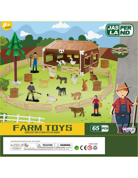 WOOPIE Zestaw Mały Rolnik Farma Zagroda + Zwierzęta i Akcesoria