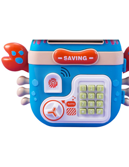 WOOPIE Elektroniczna Skarbonka Krab Plecak na Kod Niebieski