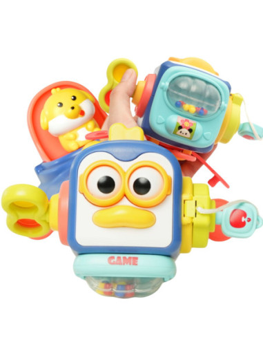 WOOPIE Pudełko Interaktywne Pingwin 6w1 Montessori