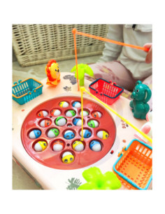 WOOPIE Gra Zręcznościowa Łowienie Ryb Interaktywny Stolik Różowy 2