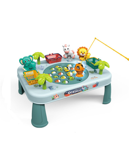 WOOPIE Gra Zręcznościowa Łowienie Ryb Interaktywny Stolik Zielony