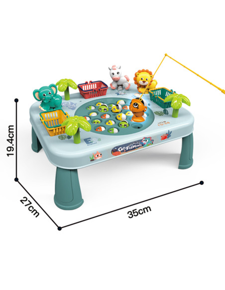 WOOPIE Gra Zręcznościowa Łowienie Ryb Interaktywny Stolik Zielony