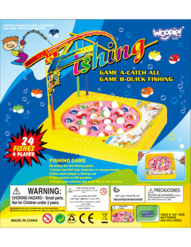 WOOPIE Łowienie Ryb Wędkowanie Gra Zręcznościowa 4 os.