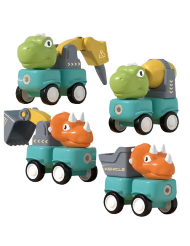 WOOPIE Klocki Magnetyczne Dinozaury- Konstrukcyjne