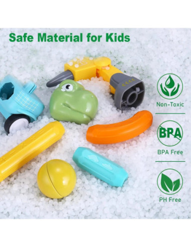 WOOPIE Klocki Magnetyczne Dinozaury- Konstrukcyjne