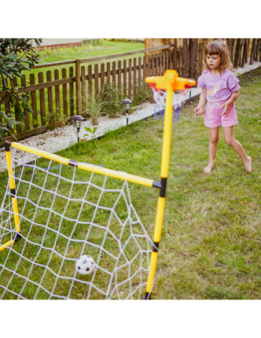 WOOPIE Zestaw 2w1 koszykówka Bramka do Piłki Nożnej + Piłki i Pompka