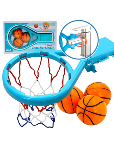 WOOPIE Zabawka Wodna do Kąpieli Koszykówka + Zestaw Piłeczek 2w1