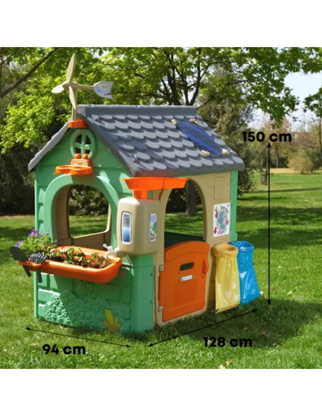 FEBER Domek ogrodowy Recycle Eco Segregacja Odpadów Zielona Energia