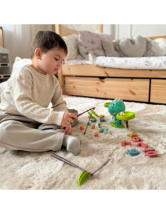 WOOPIE Waga Szalkowa Równoważnia Gra Łowienie Dinozaurów Rybek Nauka Liczydło 2