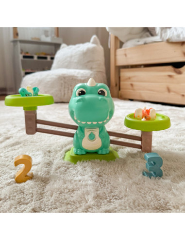 WOOPIE Waga Szalkowa Równoważnia Gra Łowienie Dinozaurów Rybek Nauka Liczydło