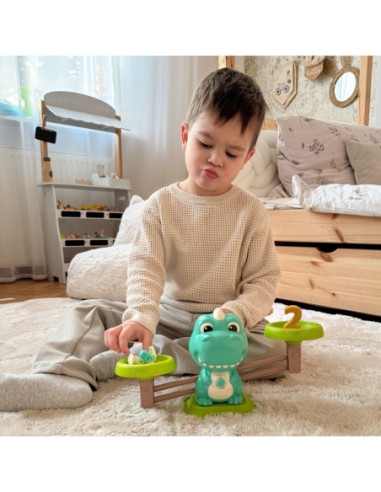 WOOPIE Waga Szalkowa Równoważnia Gra Łowienie Dinozaurów Rybek Nauka Liczydło
