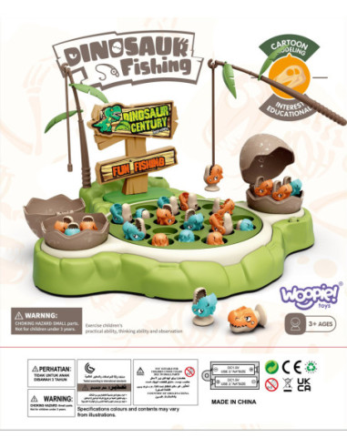 WOOPIE Gra Łowienie Dinozaurów Rybek