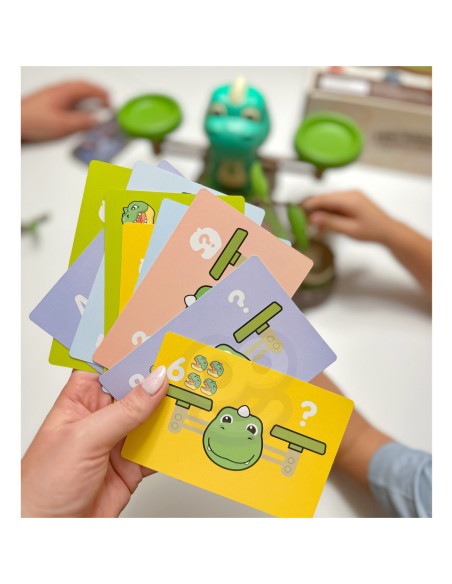 WOOPIE Waga Szalkowa Gra Łowienie Małych Prehistorycznych Dinozaurów Nauka Liczydło