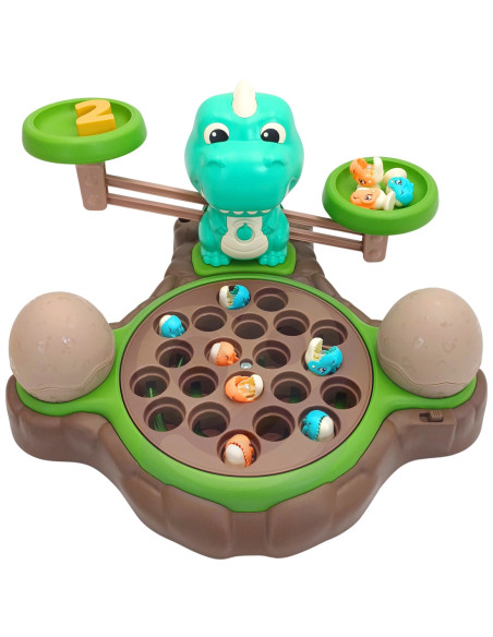 WOOPIE Waga Szalkowa Gra Łowienie Małych Prehistorycznych Dinozaurów Nauka Liczydło