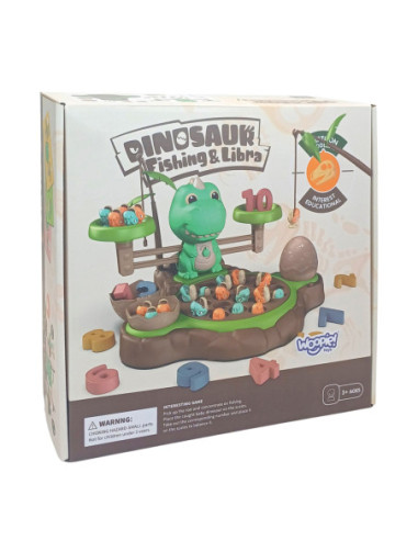 WOOPIE Waga Szalkowa Gra Łowienie Małych Prehistorycznych Dinozaurów Nauka Liczydło