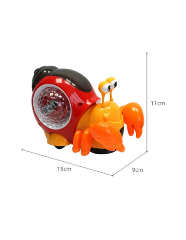 WOOPIE Pełzający Krab Projektor Pomarańczowy Zabawka Sensoryczna