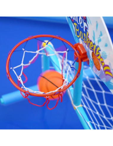 WOOPIE Zestaw Wodny Koszykówka 2w1 Bramka do Piłki Nożnej + Piłki + Pompka