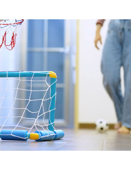 WOOPIE Zestaw Wodny Koszykówka 2w1 Bramka do Piłki Nożnej + Piłki + Pompka