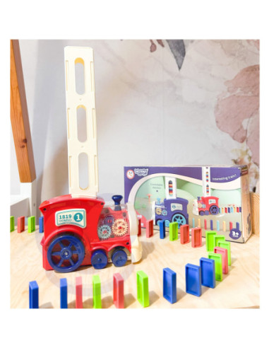 WOOPIE Elektryczna Ciuchcia Lokomotywa do Klocków Domino