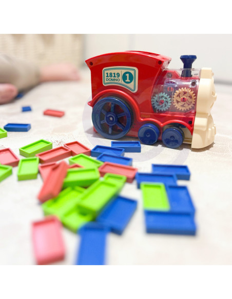 WOOPIE Elektryczna Ciuchcia Lokomotywa do Klocków Domino