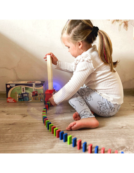 WOOPIE Elektryczna Ciuchcia Lokomotywa do Klocków Domino